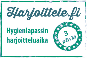 Training time gift card: Hygiene passport, 3 days (Finnish, English)
